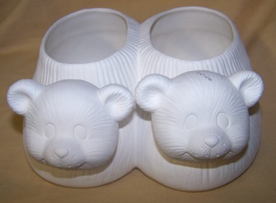 bear slippers candy dish
