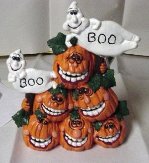 boo ghosts and pumpkins