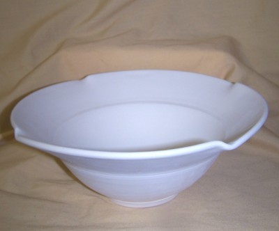 bowl has wide rim