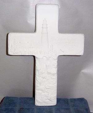 cross with lighthouse