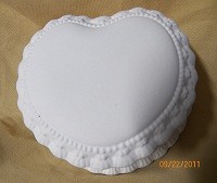 heart with lace box