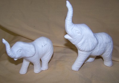 2 baby elephants