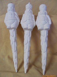 3 icicle ornaments