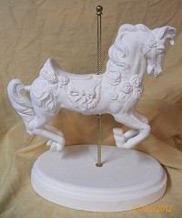 Carousel horse with roses 2