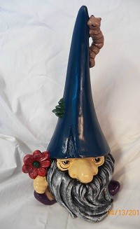 gnome with blue hat