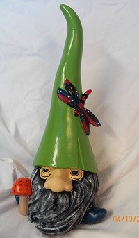gnome with green hat