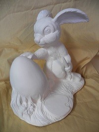 rabbit painting egg