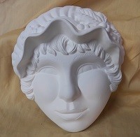 lady with ruffled cap mask
