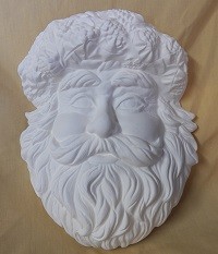 Santa with pinecones mask