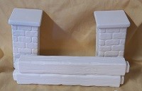 Sweet Tot brick and rail fence