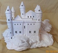 5 turret castle with all windows cut out