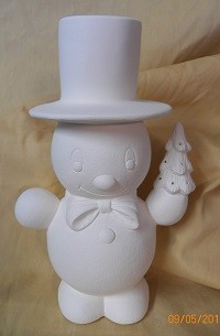 small Putz style snowman