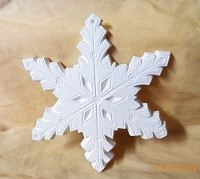 large snowflake ornament