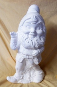 gnome with pickax and bag