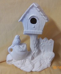 birdhouse and nest