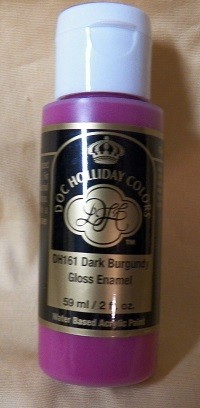 DH 161 dark burgundy gloss enamel