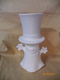 ghost hat candle