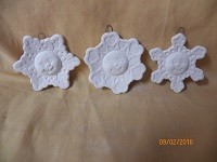 snowflake ornaments with faces