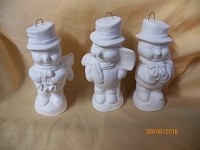 3 snowmen ornaments