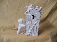 snowbaby and outhouse