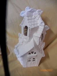 tri-level fairy house