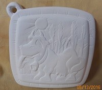 Pot Holder 3 cow in pasture