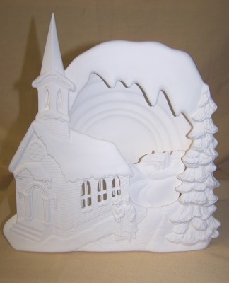 3D church scene