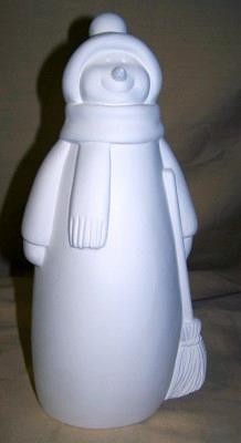 large pottery snowman
