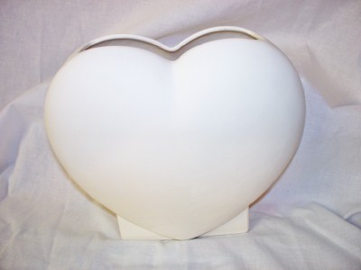 plain heart vase