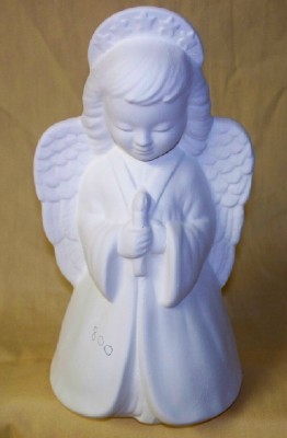 small angel holding candle