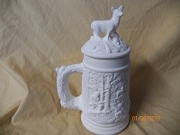 small stein with deer