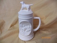 small stein with dog