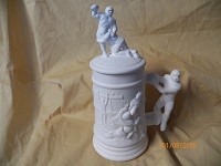 small stein with football players