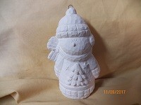 snowman ornament with tree