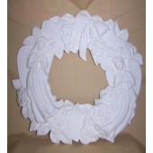 angel wreath with roses